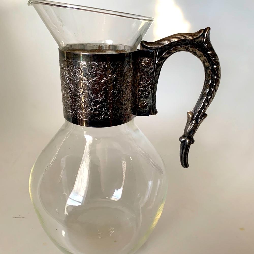 Antique glass pitcher